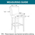 Turquoize Stretch Bar Stool Cover Counter Stool Pub Chair Slipcover for Dining Room Cafe Barstool Slipcover Removable Furniture Chair Seat Cover Jacquard Fabric with Elastic Bottom Set of 2,Dove