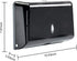 Paper Towel Dispensers, Commercial Toilet Tissue Dispensers Wall Mount Paper Towel Holder C-Fold/Multifold Paper Towel Dispenser for Bathroom, Kitchen(Black)