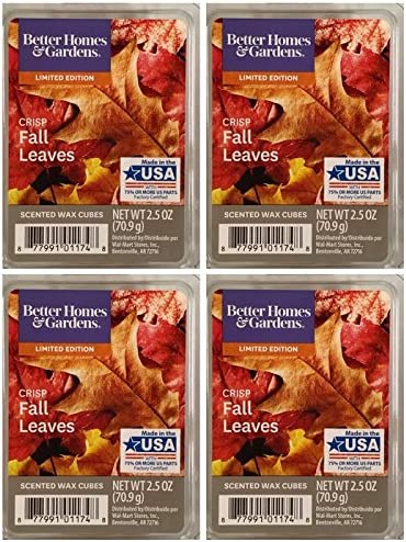 Better Homes and Gardens Crisp Fall Leaves Wax Cubes - 4-Pack