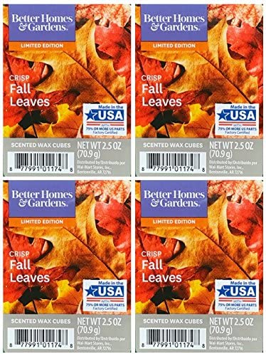 Better Homes and Gardens Crisp Fall Leaves Wax Cubes - 4-Pack