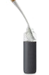 SOMA Long, Curved-Head Bottle Brush with Silicone Stand and Bamboo Handle, 14"", Gray"