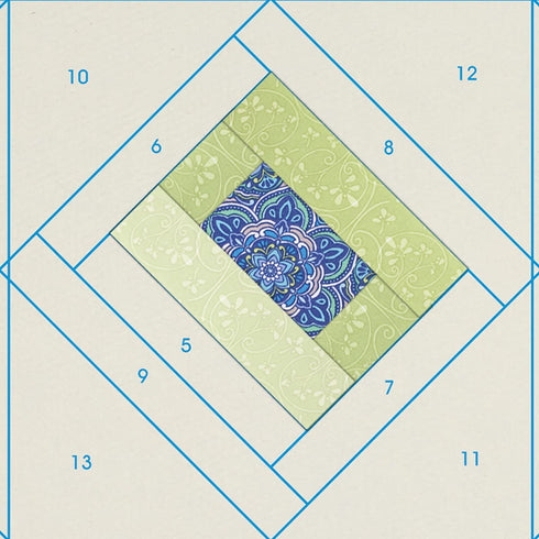 June Tailor Quilt As You Go Table Runner Quilt Pattern Morning Blend