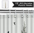 Bonhause Forest Deer Shower Curtain with 12 Hooks Pine Tree and Birds Decorative Bath Curtain 72 x 72 Inch Polyester Fabric Machine Washable Waterproof Bathroom Curtain