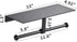 Matte Black Toilet Paper Toilet Holder with Shelf/ Dual Rolls Commercial Toilet Paper Dispenser with Storage Shelf for Wipes, Tissues, Cell Phone. Wall Mounted with Glue or Screws, Aluminum