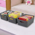 Nicesh 4-Pack Gray Plastic Small Storage Baskets, 10" x 7.7" x 4"