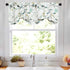 Leeva Valances Tie Up Small Curtains and Valance for Living Room, Rod Vintage Tie-up Swag Valance Half Windows Treatment for Kid's Room, One Panel, 52X18 Inch, Green