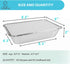 Aluminum Pans with Lids (50-Pack, 8.5"×6") 2.25 LB Capacity Foil Food Containers with Lids - 50 Pans and 50 Cardboard Covers - Disposable Tin Foil Pans - for Baking, Meal Prep and Freezer, Takeout