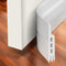 Holikme Door Draft Stopper Under Door Draft Blocker Insulator Door Sweep Weather Stripping Noise Stopper Strong Adhesive 39" Length Transparent