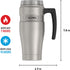 THERMOS Stainless King Vacuum-Insulated Travel Mug, 16 Ounce, Matte Steel
