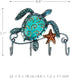 Wall Mounted Key Holder Turtle Wall Hooks Iron Key Hook Rustic Wall Decorative Hook Living Room Bathroom Ornament
