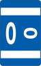 Smead AlphaZ ACCS Color-Coded Alphabetic Label, O, Dark Blue, 100 Labels per Pack (67185)