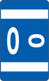 Smead AlphaZ ACCS Color-Coded Alphabetic Label, O, Dark Blue, 100 Labels per Pack (67185)