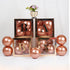 YJHSS Baby Shower Boxes Decorations for Girl & Boy, 4-Pack Transparent Balloons Boxes Décor with BABY Letters for Gender Reveal Baby Shower Decorations Bridal Showers Birthday Party, Rose Gold