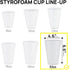 32 Oz Disposable Styrofoam Cups (25 Pack), White Foam Cup Insulates Hot & Cold Beverages, Made in the USA, To-Go Cups - for Coffee, Tea, Hot Cocoa, Soup, Broth, Smoothie, Soda, Juice