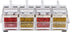LOYUYU Seasoning Box, Seasoning Rack Spice Pots, 4 Piece Clear Acrylic Cruet, Storage Container Condiment Jars with Cover and Spoon 304 Steel Edge