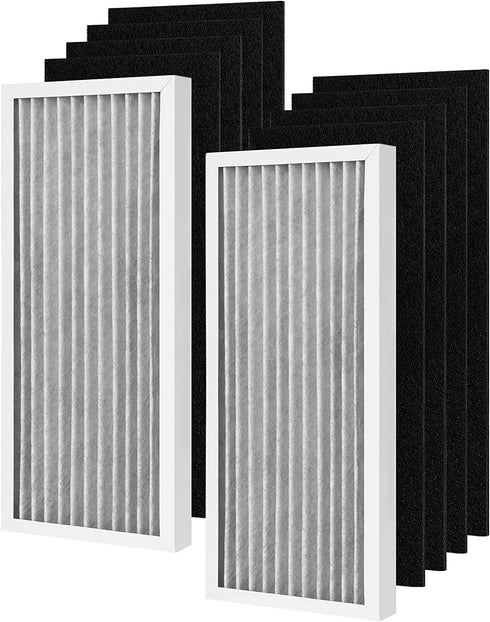Future Way Upgraded 2 HEPA + 8 Carbon Filter Set Compatible with Hamilton Beach 04383, 04384, 04385 Air Purifier, Part# 990051000