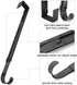 Pack of 2 Wreath Hanger,Adjustable Wreath Hanger for Front Door from 14.9 to 25 Inch,20 lbs Larger Door Wreath Hanger Christmas Wreaths,Black