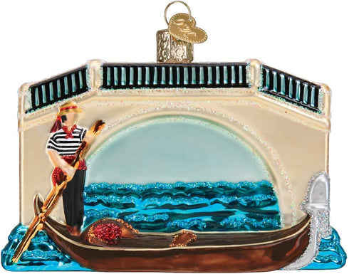 Old World Christmas Gondola Glass Blown Ornaments for Christmas Tree