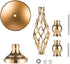 2 Pcs Versatile Metal Flower Arrangement & Candle Holder Stand Set for Wedding Party Dinner Centerpiece Event Restaurant Hotel Decoration (Gold, 2 x M)