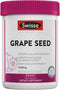 Swisse Grape Seed Extract Capsules Antioxidant Herbal Supplement | Grapeseed Polyphenols + Antioxidant Vitamin C | Promotes Skin Health & Collagen Production | 300 Tablets
