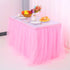 6 Feet Pink Tulle Table Skirt Tutu Skirt Tablecloth Is Suitable For Baby Party Wedding And Little Princess Baby Shower Decoration Party Pink Decoration