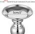 Nuptio Silver Pillar Candle Holders, Wedding Centerpieces Metal Candle Holder for 2 inches Candles Stand Decoration Ideal for Weddings Special Events Parties Living Room, 4 Pcs
