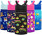 Simple Modern Kids Water Bottle with Straw Lid | Insulated Stainless Steel Reusable Tumbler for Toddlers, Girls, Boys | Summit Collection | 14oz, TMNT Turtles Unite