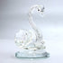 YUANHEN Crystal Swan Figurine Night Light Wood LED Light Base USB Interface 7 Colors Light Paperweight Home Decorations Collection Holiday Gifts Keepsake WCS