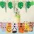 Jungle Safari Favor Bags Zoo Animals Birthday Treat Goody Bags for Kids Baby Jungle Party Favor Decorations Supplies Pack of 12