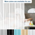 downluxe Clear Shower Curtain Liner 72x72 - PEVA 8 Gauge Duty Weight,with Grommets Holes