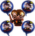 MC TTL 5PCS Magic Wizard School Birthday Party Supplies Magic Wizard Balloons for Potter Birthday Party Baby Shower Decorations