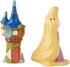 Enesco Disney Ceramics Tangled Rapunzel and Tower Salt and Pepper Shakers, 3.625 Inch, Multicolor