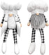 Ameter 2Pcs Plush Chef Gnomes, Buffalo Plaid Swedish Handmade Tomte Gnomes Rustic Farmhouse Gnomes Ornament Holiday Home Table Decor, White€¦