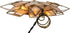 Kurt Adler 8.5-Inch Capiz Star Tree Topper with 10 Clear Lights and 1 Spare Bulb