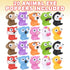 ArtCreativity Squeezy Animals with Pop Out Eyes, Set of 20, Fun Squeeze Stress Relief Toys for Kids, Fun Goodie Bag Fillers, Birthday Party Favors for Boys and Girls
