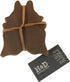 Hide & Drink, Durable Thick Leather Cowhide Shaped Rug Coffee & Drinks Coasters (6-Pack) Handmade :: Bourbon Brown