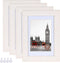 Hongkee 5x7 Picture Frame,Made of Solid Wood and High Definition Glass,Set of 4 Washed White(HK012015-SD5X7-WW(4PK))