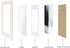 Hongkee 5x7 Picture Frame,Made of Solid Wood and High Definition Glass,Set of 4 Washed White(HK012015-SD5X7-WW(4PK))