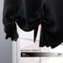 NICETOWN Blackout Curtain for Bathroom Windows - Adjustable Tie Up Shade Balloon Valance Blind (Rod Pocket Panel, 46 inches W x 63 inches L)