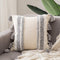 MIULEE Decorative Throw Pillow Cover Tribal Boho Woven Tufted Pillowcase with Tassels Super Square Pillow Sham Pillowcase Cushion Case for Sofa Couch Bedroom Car Living Room 20x20 Inch Grey