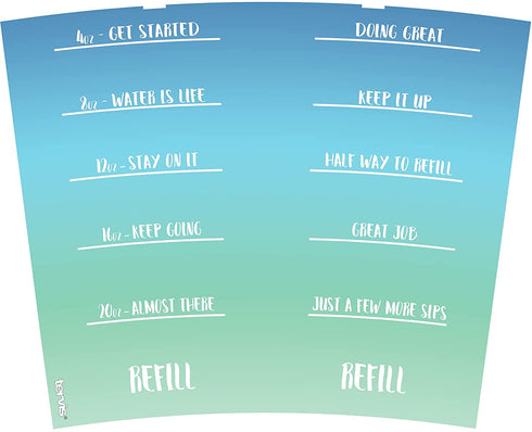 Tervis You Got This Motivational Time Marker Made in USA Double Walled Insulated Tumbler, 24oz Water Bottle, Clear