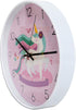 Something Unicorn - Beautiful Unicorn Wall Clock for Girls Bedroom Decoration. Silent Non Ticking Quartz Battery Operated Easy to Read. (12 inch)