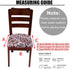 SUBCLUSTER Seat Covers for Dining Room Chairs, Removable Washable Anti-Dust Upholstered Stretch Jacquard Chair Seat Cover for Kitchen, Office (Flowers, 6)