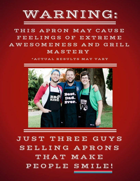 ApronMen - Hangry Definition - Funny BBQ Apron for Dads - 1 Size Fits All Chef Quality Cotton 4 Utility Pockets, Adjustable Neck and Extra Long Waist Ties - Black Color