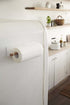 Yamazaki Home Hanger Magnetic Paper Kitchen Storage | Steel + Wood | Small | Towel Holder, White