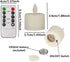 Led Electric Flameless Flickering Battery Operated Tea Lights Candles with RF Remote and Timer for Outdoor/Table/Party Decoration