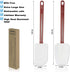 High Heat Resistant Silicone Scraper Spoon Commercial Spatula for Cooking, Rubber Spatula Set of 2, (16.5'')