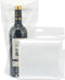 Wine Bottle Doggy Bag 100 Pack: Carryout Adhesive Seal Tamper Proof Travel Bags for Restaurants, Bars, and Dinner Parties (Clear)