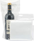Wine Bottle Doggy Bag 100 Pack: Carryout Adhesive Seal Tamper Proof Travel Bags for Restaurants, Bars, and Dinner Parties (Clear)