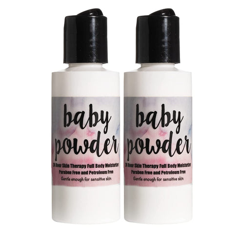 The Lotion Company 24 Hour Skin Therapy Lotion, Baby Powder, 2 Count